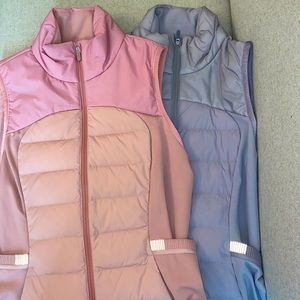 PINK lulu puffer vests size 6!